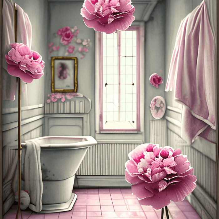 Bathroom shabby chic decor