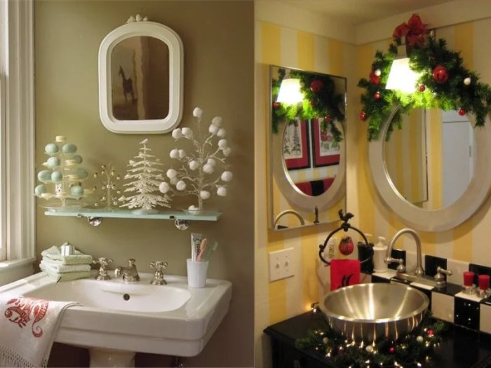 Christmas decor for bathrooms