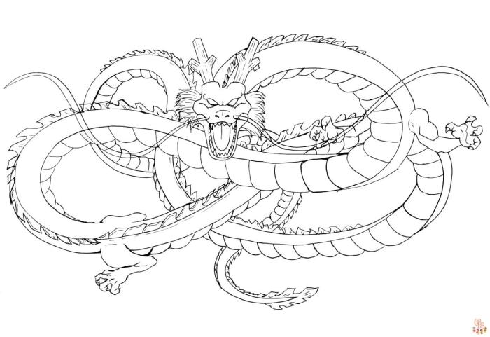 Anime coloring pages dragon ball z