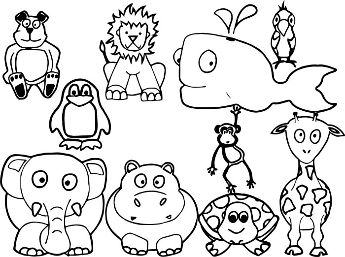 Animal coloring printable pages