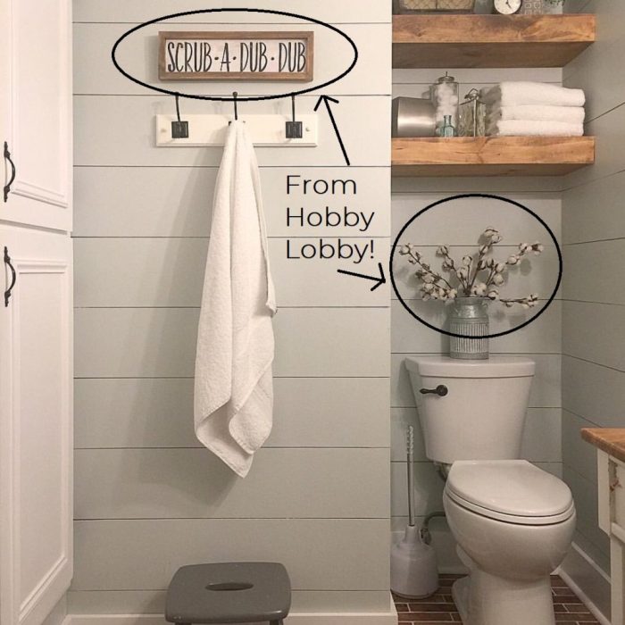 Hobby lobby bathroom decor ideas