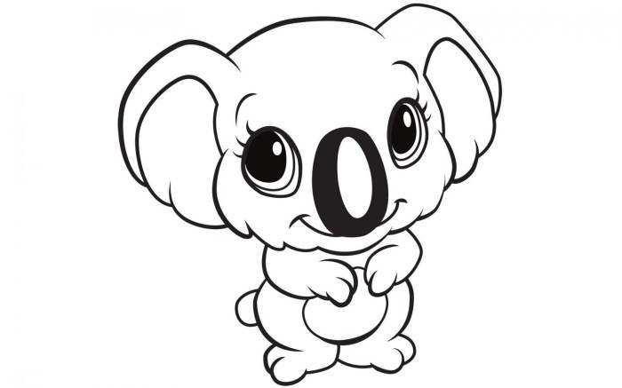 Free baby zoo animal coloring pages