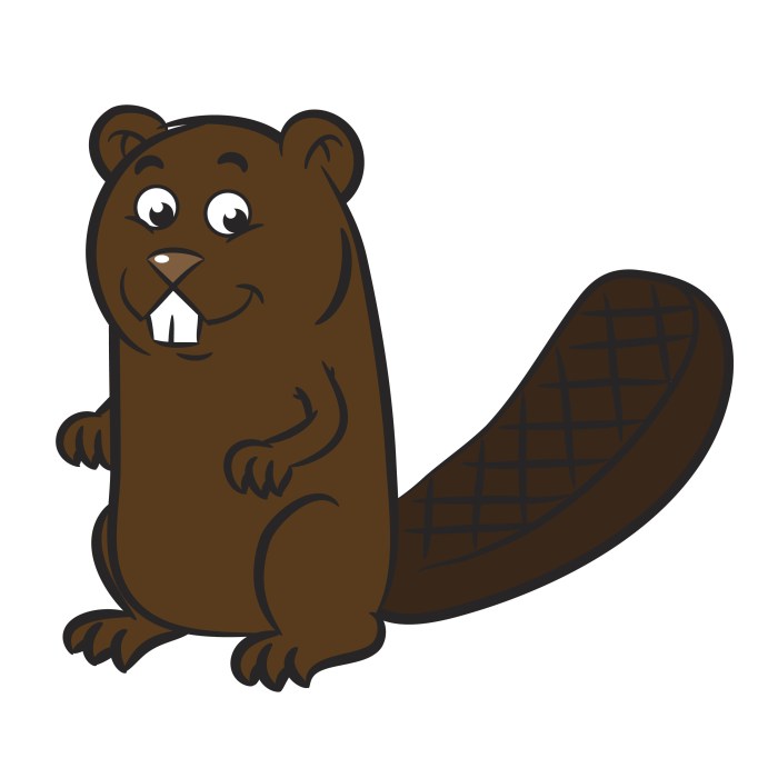 Easy drawing of bever