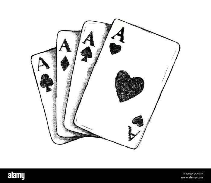 A easy playing card drawing