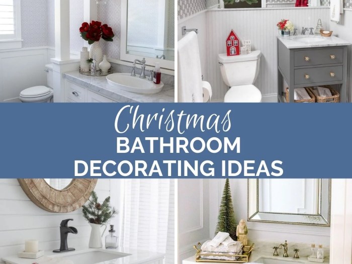 Holiday bathroom decor sets