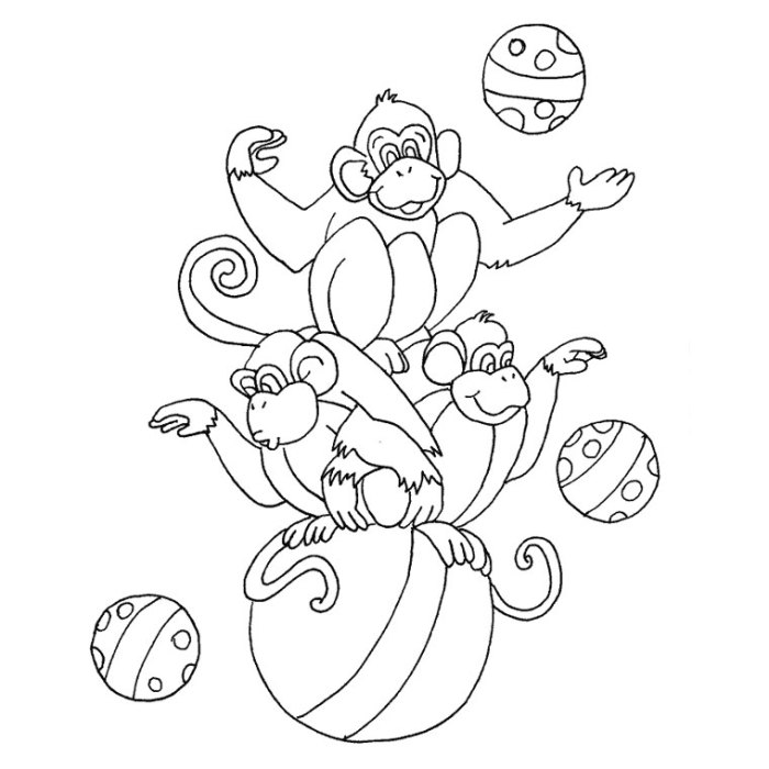 Circle art coloring pages animals