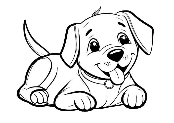 Animal coloring pages dogs