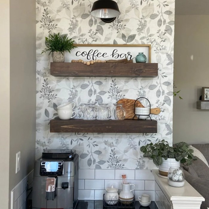 Wall decor floating shelf for bathroom farmhouse