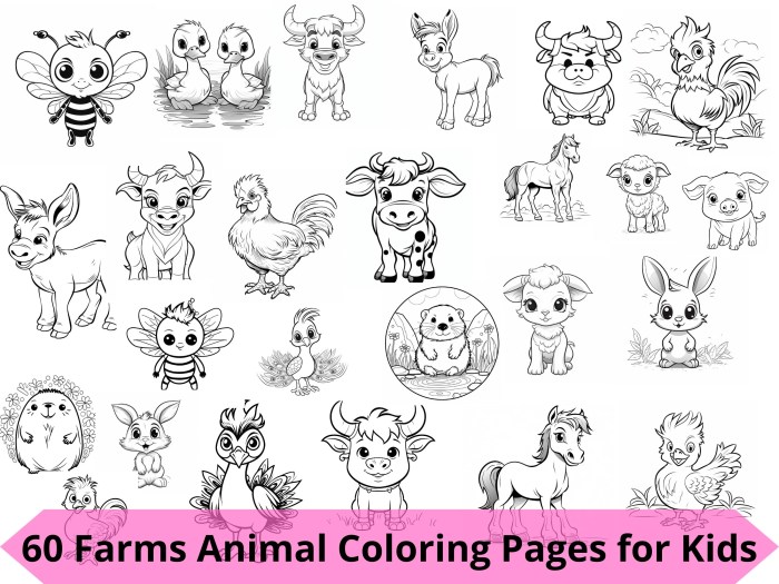 Farm animal coloring pictures for 6th graders