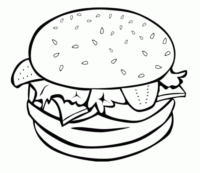 Food anime coloring pages