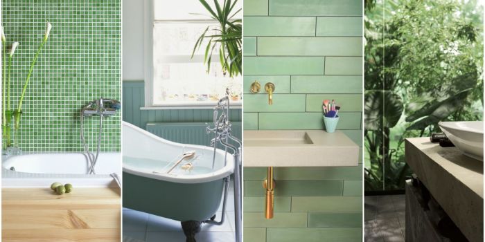 Green bathroom decor ideas