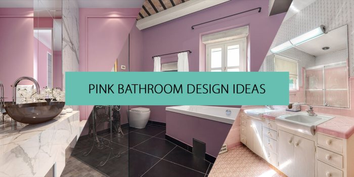 Light pink bathroom decor