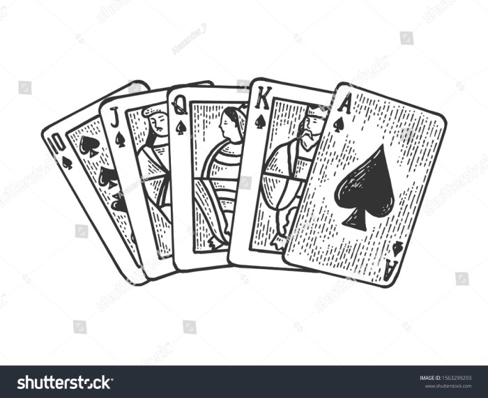 A easy playing card drawing